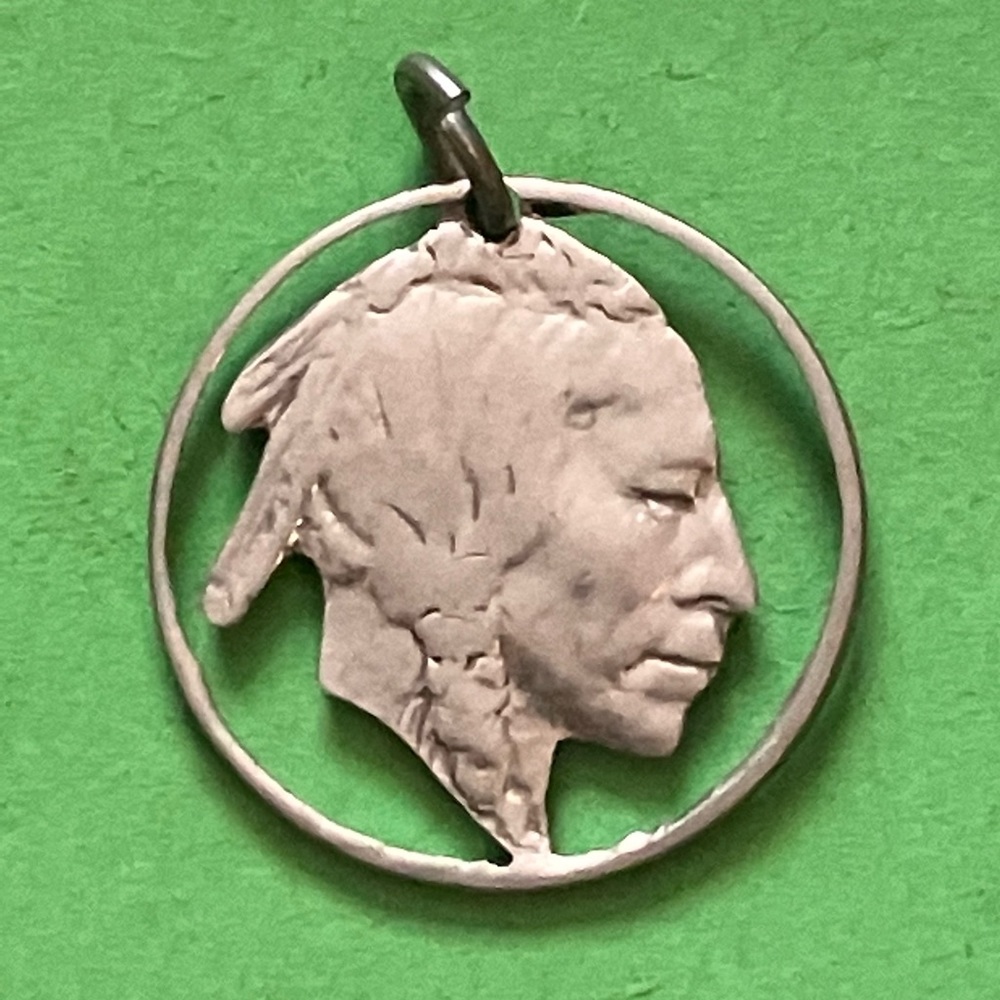 Indian head nickel pendant